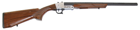 [812285025391] Rock Island TK104 Traditional Single Shot 410 Gauge with 20" Black Parkerized Barrel, 3" Chamber, 1rd Capacity, Silver Anodized Metal Finish  &  Woodgrain Finish Synthetic Stock Right Hand (Full Size)