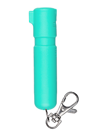 [023063109169] Sabre MDMT02 Mighty Discreet Pepper Spray Capsaicin UV Dye Effective Distance 12 ft .20 oz Mint Includes Key Ring Includes Snap Clip