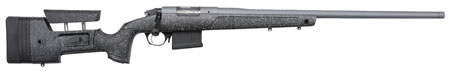 [043125065165] Bergara Rifles BPR2065PRC Premier HMR Pro 6.5 PRC 2+1 26" Threaded Barrel, Tactical Gray Cerakote, Black with Gray Fleck Stock