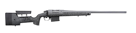 [043125065172] Bergara Rifles BPR2065MCHB Premier HMR Pro 6.5 Creedmoor 5+1 24" Heavy/Threaded Barrel, Tactical Gray Cerakote, Black with Gray Fleck Stock