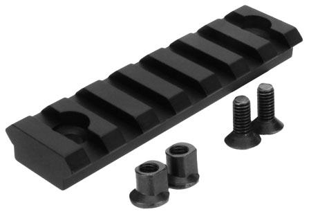 [811261026438] TacFire MAR102 KeyMod Picatinny Rail 3 Inch 7 Slots  Black