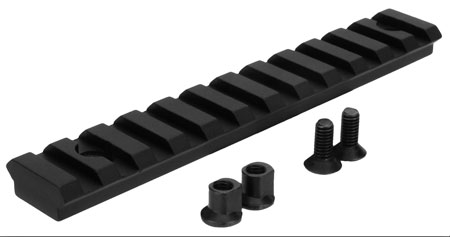 [811261026445] TacFire MAR103 KeyMod Picatinny Rail 5 Inch 11 Slots  Black