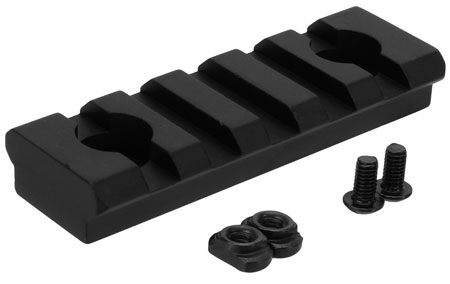 [811261027169] TacFire MAR105S M-LOK Accessory Picatinny Rail 2 3/8"  Black Anodized