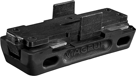 [873750000411] Magpul MAG024-BLK L-Plate  Made of Stainless Steel w/ Overmolded Santoprene Rubber  &  Black Finish for 5.56x45mm NATO USGI 30-Round Aluminum Magazines/ 3 Per Pack