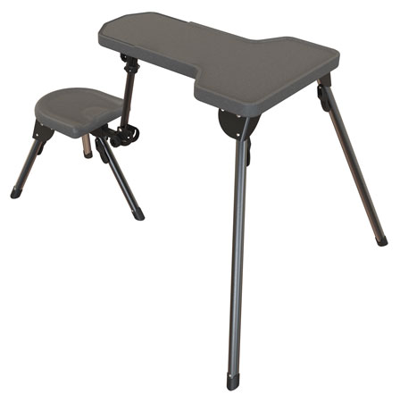 [661120414360] Caldwell 1084745 Stable Table Lite Black 23" W x 34" L x 32" H