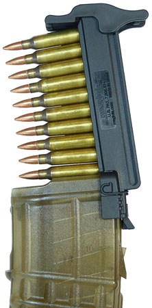 [858003000547] Maglula LU54B StripLULA Loader Black Polymer 10rd 223 Rem/ 5.56x45mm NATO Compatible w/ Steyr Arms AUG