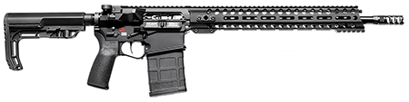 [847313015815] Patriot Ordnance Factory 01581 Revolution  308 Win,7.62x51mm NATO 16.50" 20+1 Black Hard Coat Anodized 6 Position MFT BMS Minimalist Stock