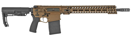 [847313015822] Patriot Ordnance Factory 01582 Revolution  308 Win,7.62x51mm NATO 16.50" 20+1 Bronze 6 Position MFT BMS Minimalist Stock