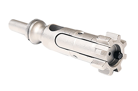 [847313003287] Patriot Ordnance Factory 00328 Bolt Assembly  5.56x45mm NATO Nickel Plated Steel For AR15/M16