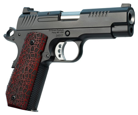 [800732701103] Ed Brown EVOKC9G4 1911 EVO KC9 9mm Luger 9+1 4" Stainless Bull Barrel, Black Gen4 Serrated Carbon Steel Slide  &  Frame w/Beavertail, Black G10 Grip, Ambidextrous