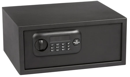 [672352011692] Bulldog BD1035 Digital Laptop Vault Standard Keypad/Key Entry Black Powder Coat Steel 17" x 14.50" x 7.70"