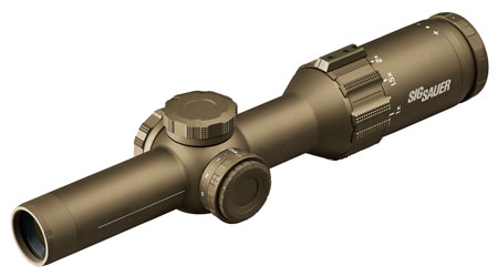[798681600342] Sig Sauer Electro-Optics SOT61231 Tango6T  Flat Dark Earth 1-6x24mm 30mm Tube Illuminated Horseshoe Dot 5.56/7.62 Reticle
