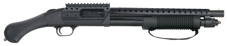 [015813506489] Mossberg 50648 590 Shockwave SPX 12 Gauge 3" 14.38" 5+1 Blued Black Fixed Raptor Birdshead Grip