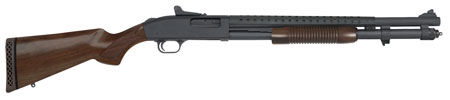[015813516655] Mossberg 51665 590A1 Retrograde 12 Gauge 3" 8+1 20" Parkerized Heavy-Walled Barrel Black Rec with Ghost Ring Sight Walnut Stock Right Hand
