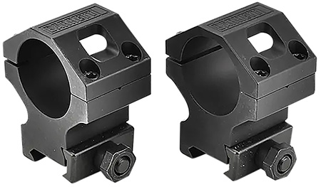 [816715010124] Barrett 13323 ZERO-GAP Rings  Black Anodized 30mm High