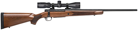 [015813280594] Mossberg 28059 Patriot  25-06 Rem Caliber with 5+1 Capacity, 22" Fluted Barrel, Matte Blued Metal Finish  &  Walnut Stock Right Hand (Full Size) Includes Vortex Crossfire II 3-9x40mm Scope