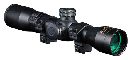 [698156072622] Konus 7262 KonusPro  Compact Matte Black 4x32mm 1" Tube Engraved 30/30 Reticle Includes Mounting Rings