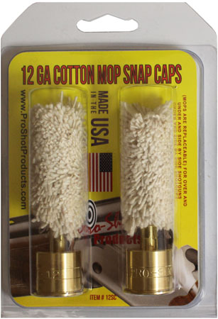 [709779600618] Pro-Shot 12SC Snap Caps  12 Gauge Shotgun #5/16-27 Thread Brass/Cotton Mop 2 Pack