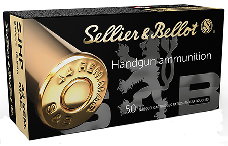 [754908501052] Sellier  &  Bellot SB44C Handgun  44RemMag 240gr Semi Jacketed Hollow Point 50 Per Box/12 Case