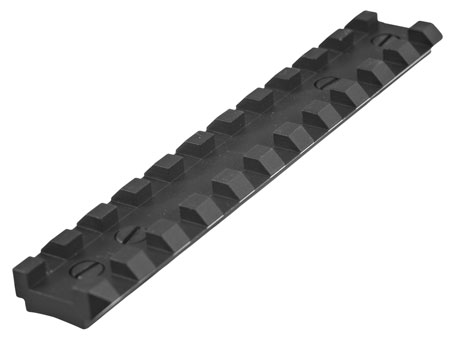 [736676904655] Ruger 90465 Picatinny Rail  Black Anodized Steel Fits Ruger 10/22/Charger Pistol