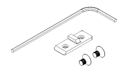 [640832007329] Kel-Tec S2K205CZ75 Mag Catch Kit Mag Catch Kit made of Steel with Black Finish for CZ 75 Sub 2000 Gen2 Magazines