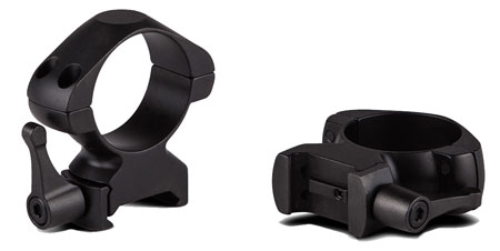 [698156074060] Konus 7406 Steel Rings  Matte Black 1" Quick Release High 0 MOA