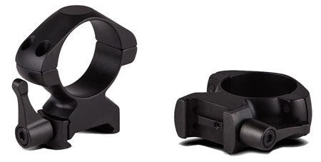 [698156074091] Konus 7409 Steel Rings  Matte Black 30mm Quick Release High 0 MOA