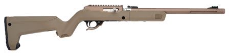 [879971008472] Tactical Solutions ATDQSBBFDE X-Ring Takedown VR 22 LR 10+1 16.50" Quicksand Fluted Chromoly Steel Barrel, Quicksand w/Attached Scope Rail Receiver, Flat Dark Earth Fixed Magpul Backpacker Stock, Ambi