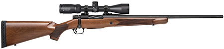 [015813279406] Mossberg 27940 Patriot  308 Win Caliber with 5+1 Capacity, 22" Fluted Barrel, Matte Blued Metal Finish  &  Walnut Stock Right Hand (Full Size) Includes Vortex Crossfire II 3-9x40mm Scope