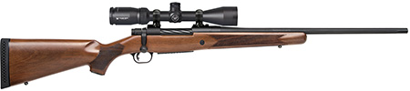 [015813279420] Mossberg 27942 Patriot  30-06 Springfield Caliber with 5+1 Capacity, 22" Fluted Barrel, Matte Blued Metal Finish  &  Walnut Stock Right Hand (Full Size) Includes Vortex Crossfire II 3-9x40mm Scope