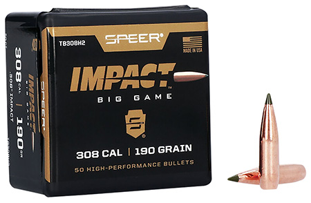 [604544650624] Speer TB308H2 Impact  30Cal 190gr Speer Impact 50 Per Box/5 Case