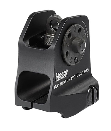 [852548002110] Daniel Defense 1906411002 A1.5 Fixed Rear Sight  Black Hardcoat Anodized Fixed Rear Sight