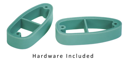 [611613000112] Crickett KSA000011 LOP Spacer Kit  Blue Polymer Fits Crickett Synthetic Rifles, Kit Includes 2 3/4" Spacers, 2 Long  &  2 Short Butt Plate Screws  &  Instruction Card