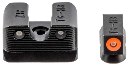 [788130026410] TruGlo TG231Z1C Tritium Pro  Black | Green Tritium Orange Outline Front Sight Green Tritium Rear Sight