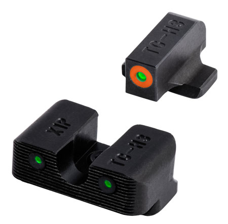 [788130026403] TruGlo TG231X1C Tritium Pro  Black | Green Tritium Orange Outline Front Sight Green Tritium Rear Sight