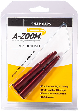 [666692122262] A-Zoom 12226 Rifle Snap Cap 303British 2Pack