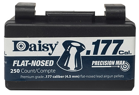 [039256002575] Daisy 990257512 PrecisionMax Premium 177 Lead Flat Nose 250/Box