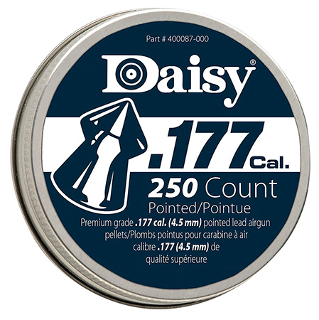 [039256077771] Daisy 987777406 PrecisionMax Premium 177 Lead Pointed Field Pellet 250/Tin