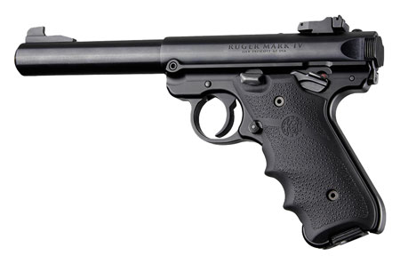 [743108790007] Hogue 79000 Rubber Grip  Black with Finger Grooves for Ruger Mark IV