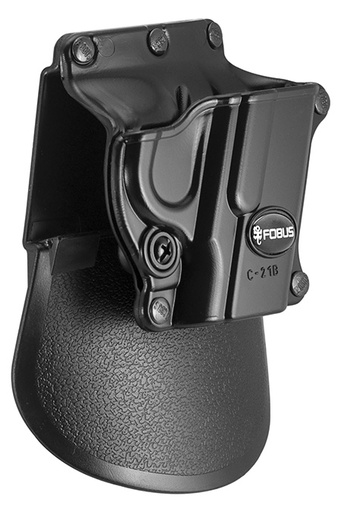 [676315003328] Fobus C21B Passive Retention Compact OWB Black Plastic Paddle Fits 1911 w/o Rail Right Hand