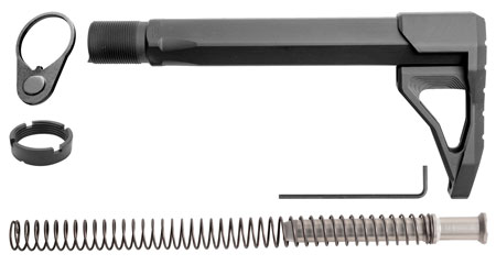 [813318023292] Phase 5 Weapon Systems RMSA Rifle Mini Stock Assembly Black Aluminum for AR15/AR10