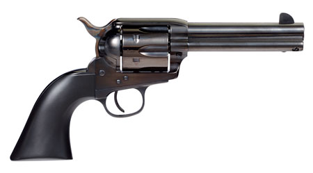 [810012511704] Taylors  &  Company 555161 Devil Anse  45 Colt (LC) Caliber with 4.75" Blued Finish Barrel, 6rd Capacity Blued Finish Cylinder, Color Case Hardened Finish Steel Frame  &  Matte Black Wood Grip