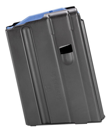 [766897410536] DuraMag 1065041176CPD SS  10rd 6.5 Grendel/6mm ARC for AR-15 Black w/ Blue Follower Detachable