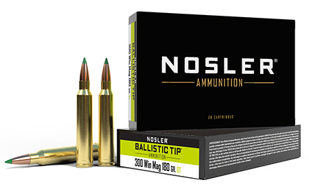 [054041400534] Nosler 40053 Ballistic Tip  300WinMag 180gr Spitzer Ballistic Tip 20 Per Box/10 Case