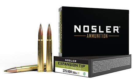 [054041403955] Nosler 40395 E-Tip  375H & HMag 260gr E Tip Boat Tail 20 Per Box/10 Case