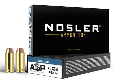 [054041514125] Nosler 51412 Assured Stopping Power Handgun 10mmAuto 180gr Jacketed Hollow Point 50 Per Box/10 Case