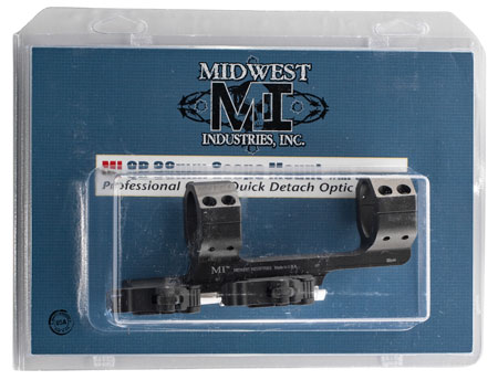 [816537013839] Midwest Industries MIQD30SM 30mm QD Scope Mount/Ring Combo Black Hardcoat Anodized