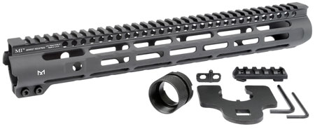 [812102031031] MIDWEST INDUSTRIES INC MISLH14 Slimline AR-15 6061 Aluminum Black Hard Coat Anodized 14"