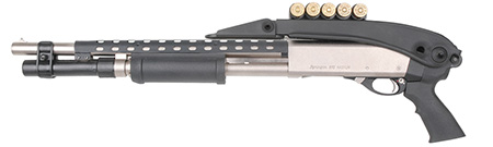 [758152506009] Advanced Technology TFS0600 Shotforce Shotgun Stock Top Folding Black Synthetic for Moss 12/20 GA, Rem 870 12 GA, Win 12/20 GA