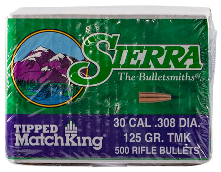 [092763577257] Sierra 7725C Tipped MatchKing  30Cal 125gr Tipped MatchKing 500/Box
